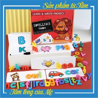 Spelling Game - Đồ Chơi Ghép Chữ Đánh Vần Tiếng Anh, 52 Bộ Thẻ Học Ghép Chữ
