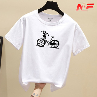Áo Thun Nữ Tay Ngắn Form Rộng Xe Đạp AT-080 - Phù Hợp Mọi Vóc Dáng - Trending Xu Hướng - NLF Unisex Fashion