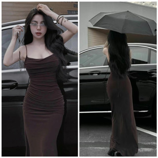 D12 Đầm body nữ 2s dáng dài form ôm tôn dáng, váy dài chất liệu thun xịn co giãn thoải mái