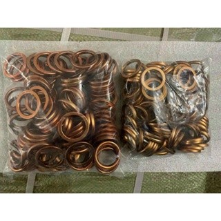 100 cái gioăng cổ pô xe máy, ron cổ bô xe ga, xe số bằng đồng chống cháy kín hơi tiếng nổ êm