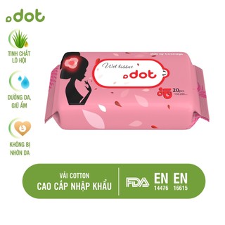 Combo 5 gói Khăn ướt vệ sinh chăm sóc da DOT 10 tờ/ gói tặng 5 gói cùng loại