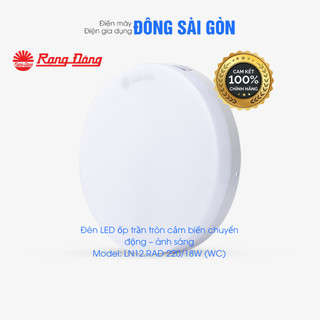 Đèn led ốp trần cảm biến chuyển động rada 18w wc ánh sáng trắng