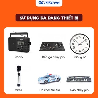 Combo 2 [ Vỉ 2 ] Pin Cacbon đại D Thiên Long Flexio BAC-R20/2