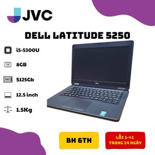 Laptop giá rẻ dell latitude e5250 i5-5300u / ram 4gb / ssd 128gb / màn 12.5 led pin 90%