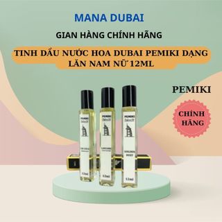 Tinh dầu nước hoa manadubai nam ,nữ dạng lăn vuông 12ml thơm lâu 24h chính hãng Pemiki