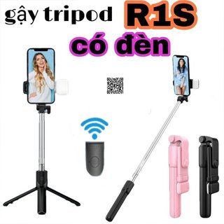 Gậy chụp hình 3 chân kiêm remote bluetooth màu đen mẫu mới