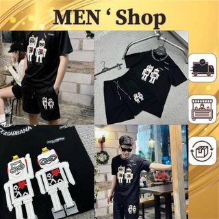Bộ hè nam thêu vân thêu logo hàng cao cấp - bộ quần áo cộc nam siêu đẹp