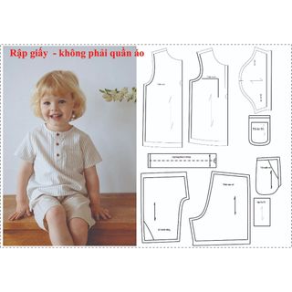 Rập giấy a0 mã b76 -rập giấy bộ quần áo