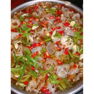 Gân bò ngâm rau tiến vua cổ hủ dừa-gân bò rau tiến vua siêu ngon luôn,gân bò vó bò muối rau tiến vua