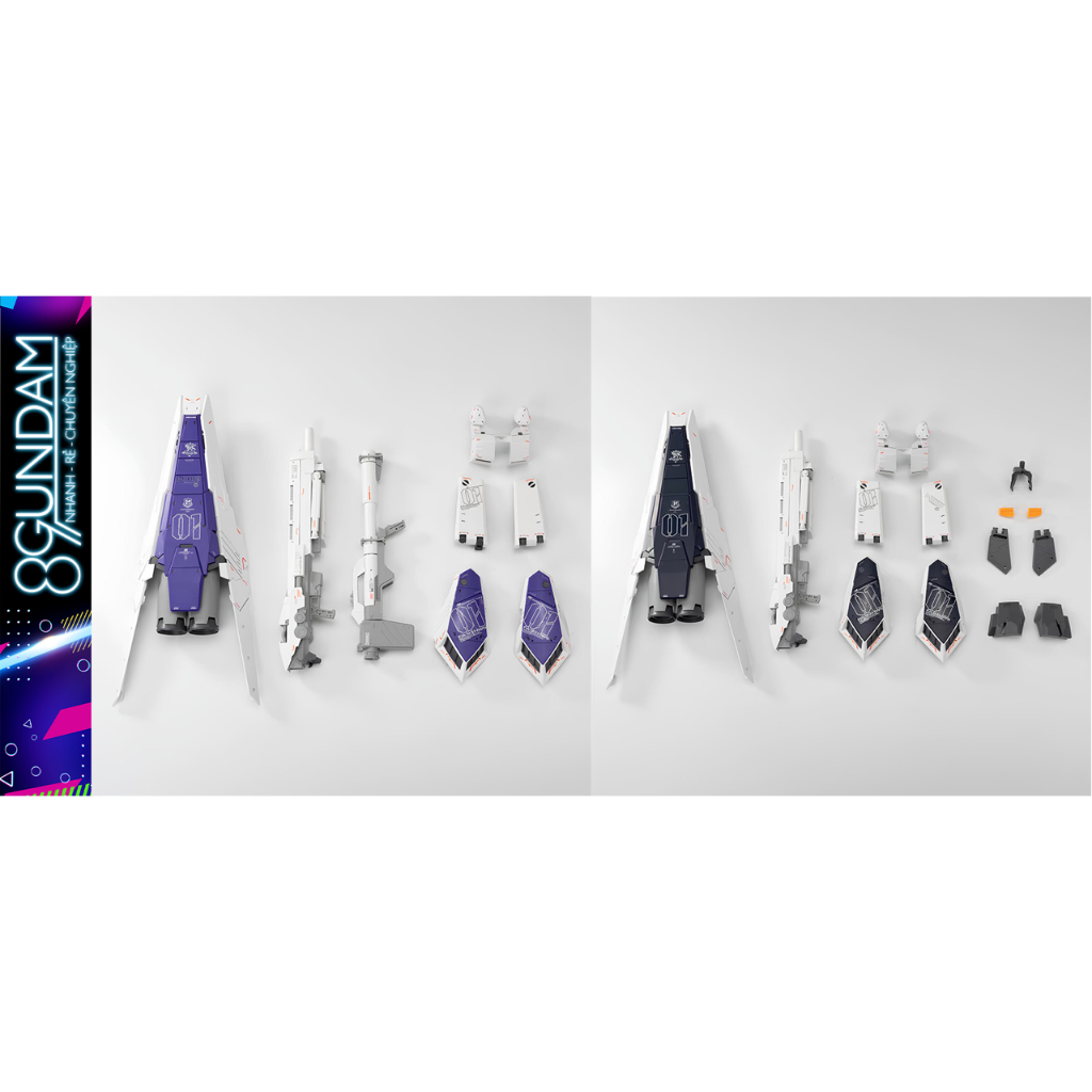 [CÓ SẴN] Mô Hình Lắp Ráp Phụ Kiện Giáp HWS cho MG Nu / Hinu [Effect Wings]