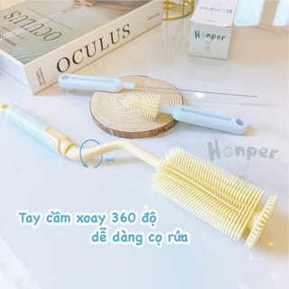 Cọ bình sữa silicon Honper, 3 chi tiết
