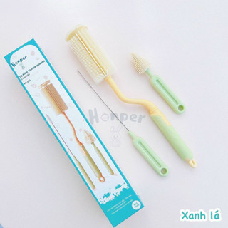 Cọ bình sữa silicon Honper, 3 chi tiết