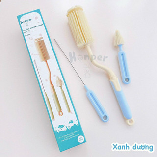 Cọ bình sữa silicon Honper, 3 chi tiết