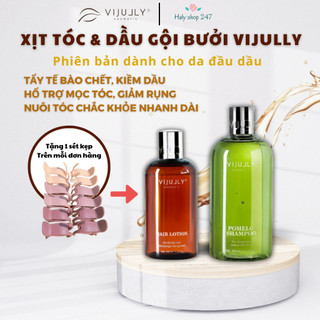 [CHÍNH HÃNG 100%] COMBO GỘI - XỊT VIJULLY GIÚP MỌC TÓC - TÓC DÀI 3 -> 8CM/THÁNG .