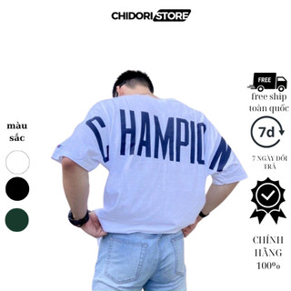 Áo thun Champion Big Logo Heritage chữ in mặt sau