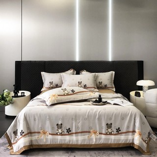 Bộ chăn ga gối lụa thái maibedding khô thoáng thấm hút mồ hôi tốt