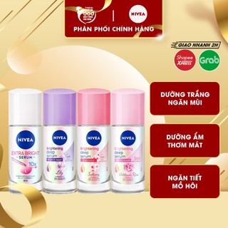 Lăn Ngăn Mùi Dưỡng Trắng Nivea Whitening Deep Serum Roll On 40ml (che tên sản phẩm khi giao hàng)