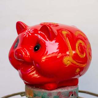  Heo Đất Lợn Đất Ống Heo Đất Tiết Kiệm Size To Nhỏ Sơn Chữ Lộc - Xưởng Thạch Cao HN 