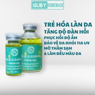 TINH CHẤT TRẺ HÓA từ rau má cấp ẩm phục hồi làm sáng da - Cải Lão Hoàn Đồng handmade GUBY HOMEMADE