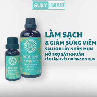 TINH CHẤT CHO DA MỤN thảo dược hỗ trợ giảm mụn làm dịu sau nặn mụn - handmade by GUBY HOMEMADE