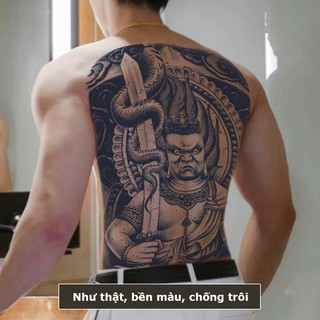 Hình xăm 15 ngày full lưng BD-026, miếng dán hình xăm nhật cổ 15 ngày chống nước không hậu quả