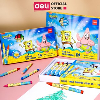 Bút Sáp Màu Cho Bé Deli - Bút Màu Tươi Đậm Ít Vụn An Toàn Với Trẻ Nhỏ Học Sinh Tô Màu Vẽ Tranh Mỹ Thuật