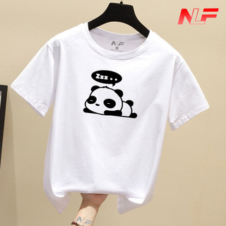 Áo Thun Nữ Tay Ngắn Form Rộng Panda Zzz.. AT-083 - Dễ Phối Trang Phục - Trending Xu Hướng - NLF Unisex Fashion