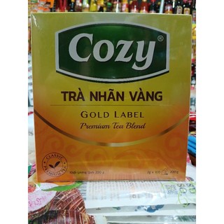 Trà túi lọc cozy nhãn vàng 200g