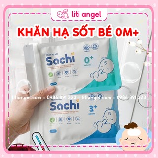 Khăn Lau Hạ Sốt SACHI cho Bé từ sơ sinh 0+ 2y+ Lau Hạ Nhiệt Giảm Sốt Cho Bé