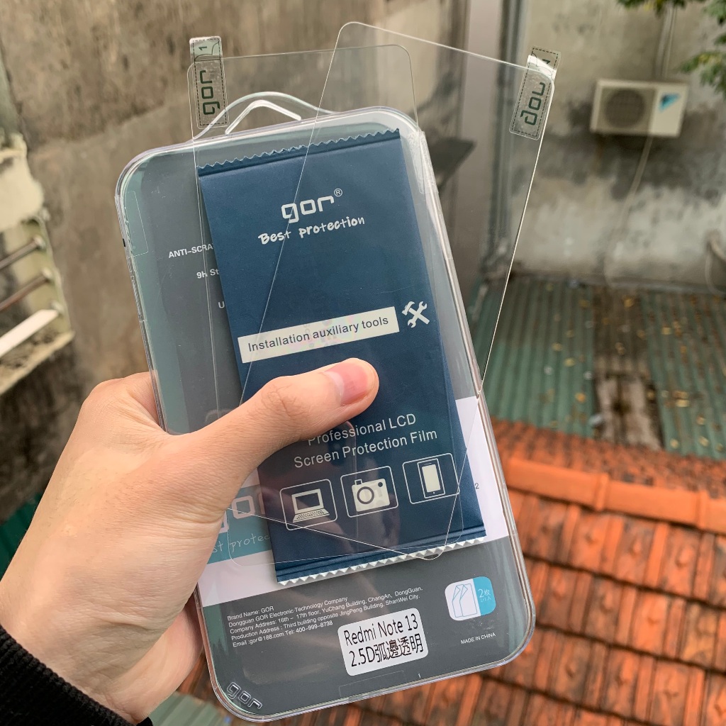 Cường Lực Gor Redmi Note 14 / Note 13 / Note 13 Pro 5G / Note 13 Pro 4G / Note 13 4G, Trong Suốt 9H Không Full Màn Hình