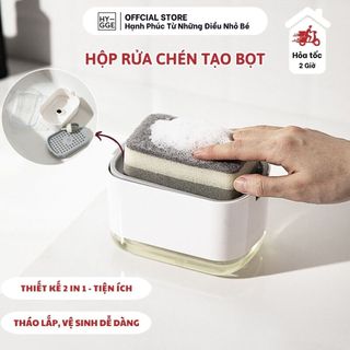 Hộp xà phòng đựng bông tắm, hộp rửa chén tạo bọt