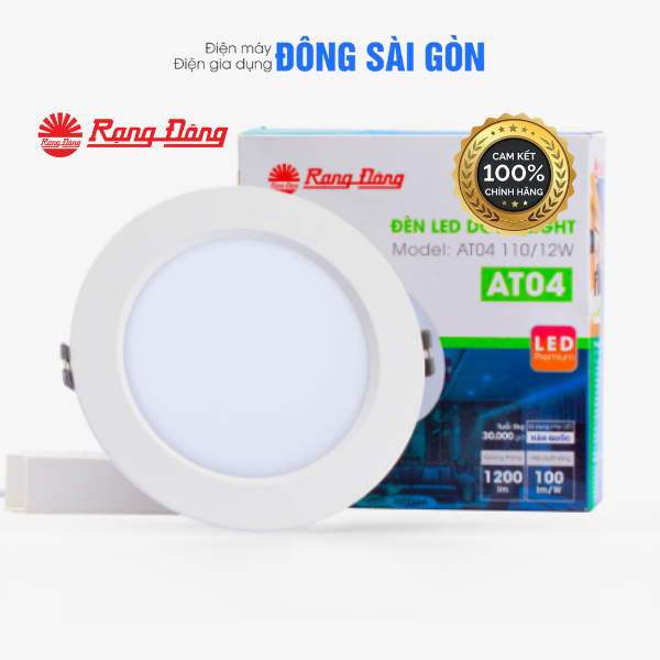 [RẠNG ĐÔNG] Đèn LED âm trần Downlight Model: AT04 110/12W. 9W. 7W