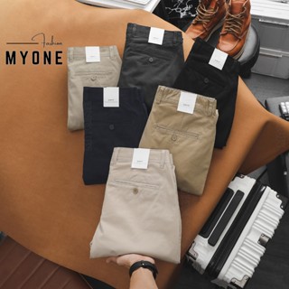 Quần dài Kaki Nam dáng Slimfit 5 Màu Cao Cấp, quần Vải Khaki dày dặn đứng form thấm hút thoáng mát Myone