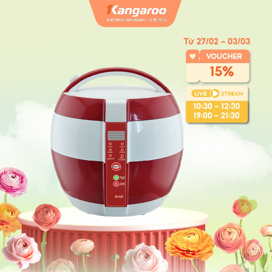 Nồi cơm điện loại cơ 1,8L Kangaroo KG835