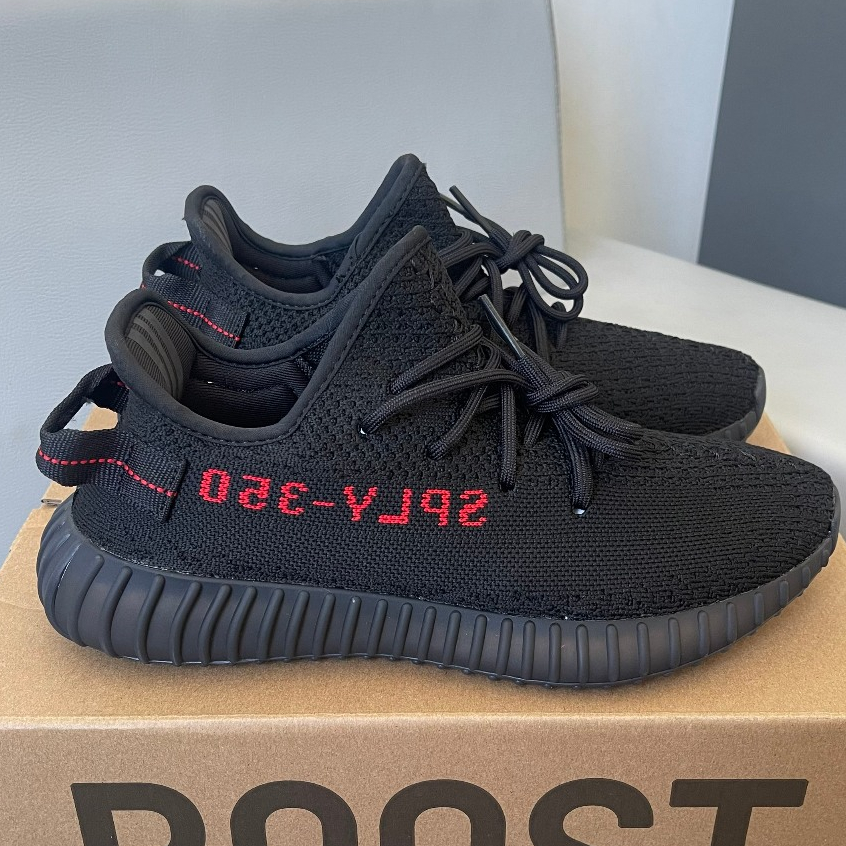 Giày Yz350 v2 Bred - BẢN CAO CẤP Fullbox - Boost nén siêu êm