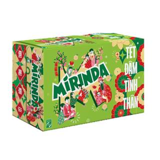 Thùng 24 lon nước ngọt Mirinda vị soda kem 320ml