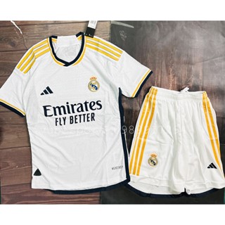 Áo bóng đá cao cấp phiên bản player clb Real Madrid 23/24 sân nhà màu trắng 3d logo cao su non