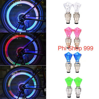 Đèn Led Gắn Chân Van Xe Đạp Xe Máy Cực Đẹp
