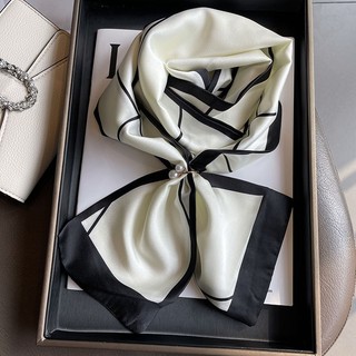 Khăn lụa cà vạt nhiều mẫu 15X150 THY THY STORE chất bandana lụa đẹp