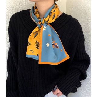 Khăn lụa cà vạt nhiều mẫu 15X150 THY THY STORE chất bandana lụa đẹp