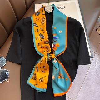 Khăn lụa cà vạt nhiều mẫu 15X150 THY THY STORE chất bandana lụa đẹp