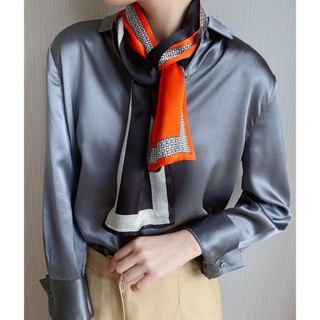 Khăn lụa cà vạt nhiều mẫu 15X150 THY THY STORE chất bandana lụa đẹp