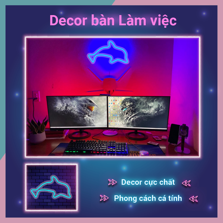 ĐÈN NEON SIGN LED NEON NHIỀU MẪU, ĐÈN TRANG TRÍ, DECOR PHÒNG NGỦ, PHÒNG KHÁCH, QUÁN CAFE