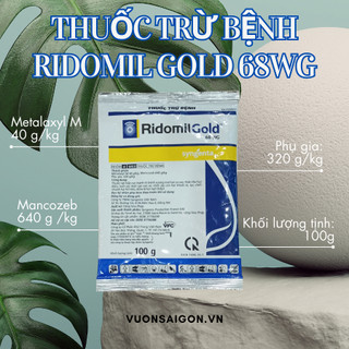 Ridomil gold 68wg gói 100gr - phòng trừ nấm bệnh trên cây trồng