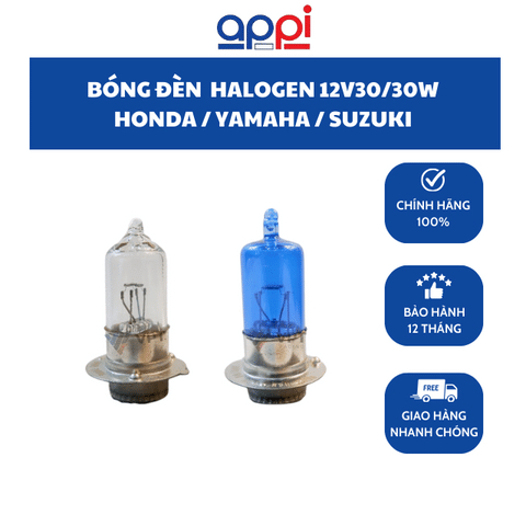 Bóng đèn  HALOGEN 12V30/30W cho Honda, Yamaha, Suzuki / Appi