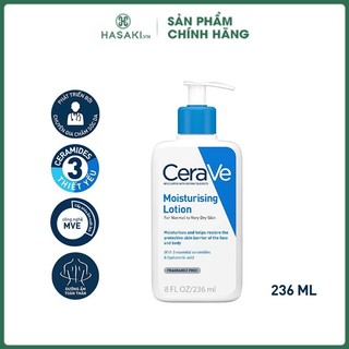  Sữa dưỡng ẩm toàn thân  cơ thể và da mặt  Cerave Daily Moisturizing Lotion 236ML 