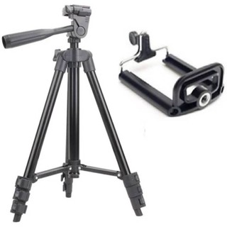 Bộ 1 Tripod  Chụp ảnh TF-3120  kèm 1 Kẹp điện thoại, loại tốt, chân cứng cáp