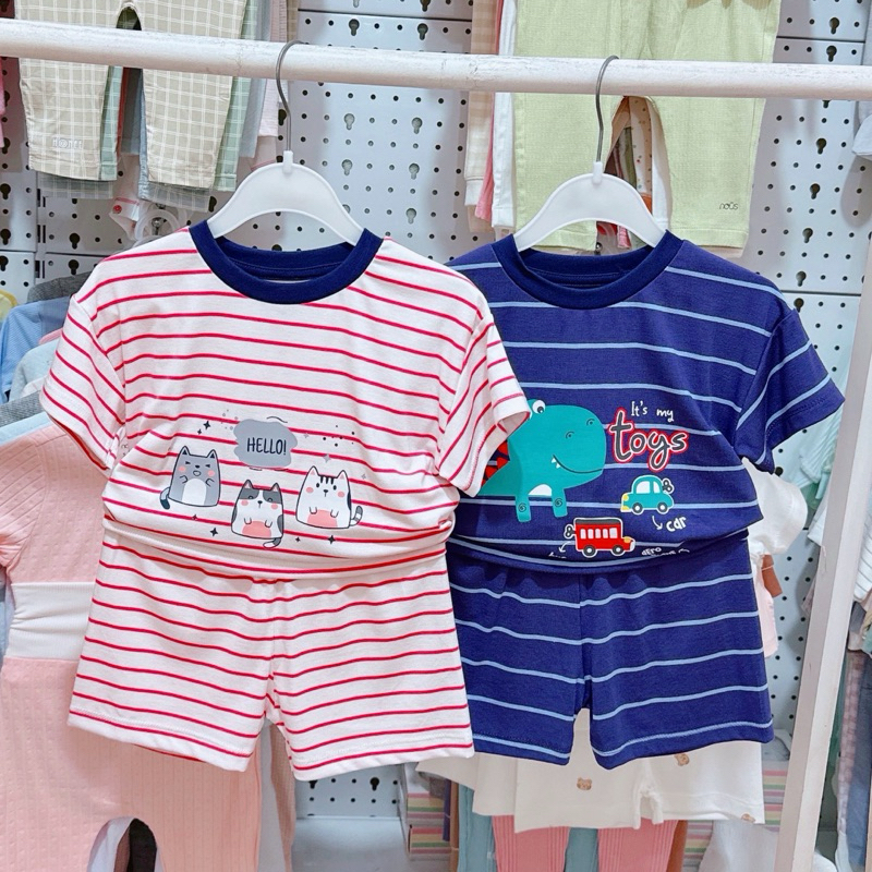 -Bộ cộc tay cài vai sợi tre, peptit