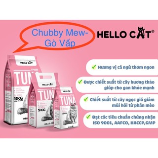 Combo 2 bao hạt cho mèo hello cat bao 10kg x 2- petshop chubby mew