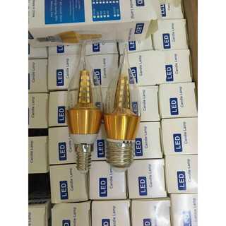 Combo 5cái Bóng nến râu đui e27, e14 lắp đèn trang trí